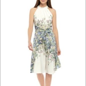NWT Gabby Skye Halter Top Floral Print Dress